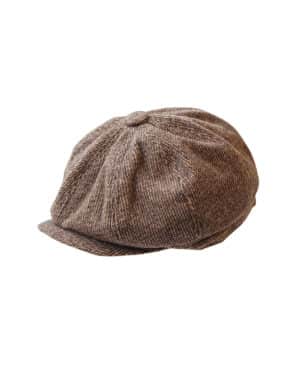 Schiebermütze 20er Jahre-Accessoire Flatcap braun