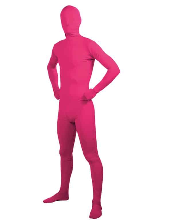 Second Skin-Anzug für Erwachsene Overall Faschingskostüm pink