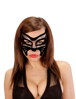 Sexy Katze Augen-Maske schwarz