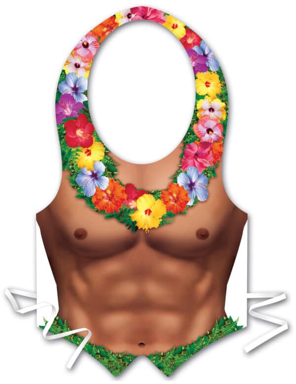 Sexy Schürze Hawaii Mann für Herren bunt