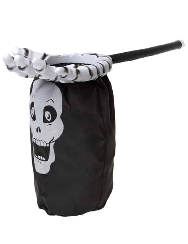 Skelett-Tasche für Süßigkeiten Halloween schwarz-weiß 53 x 30 cm