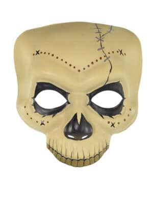 Skelettmaske Día de los Muertos Halloween-Accessoire weiss-schwarz