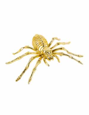 Skelettspinne Halloweendeko gold 12