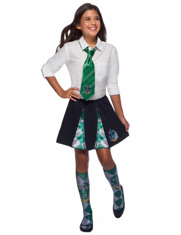 Slytherin-Rock der Schüleruniform Kinderkostüm Harry Potter schwarz-grau-grün