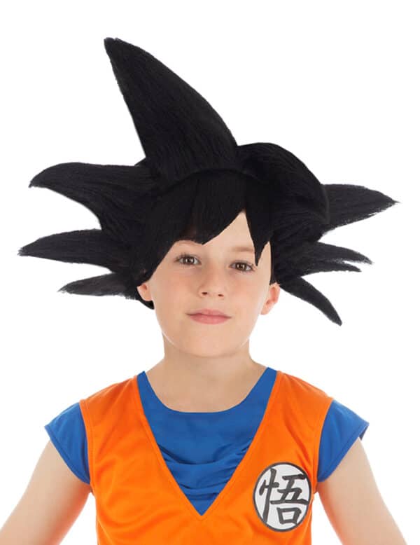 Son Goku-Perücke für Kinder Dagon Ball schwarz