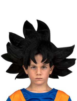 Son Goku-Perücke für Kinder Dragon Ball-Accessoire schwarz