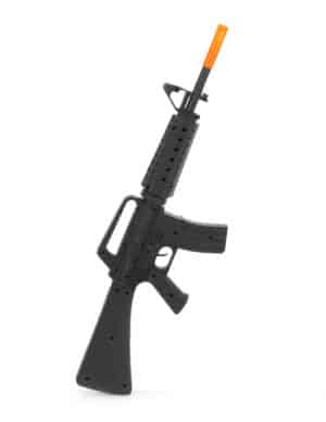 Spielzeug-Sturmgewehr M16 schwarz-orange