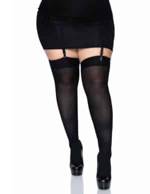 Strumpfhosen Plus Size für Damen schwarz