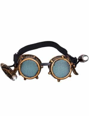 Stylische Steampunk-Brille für Erwachsene braun-schwarz