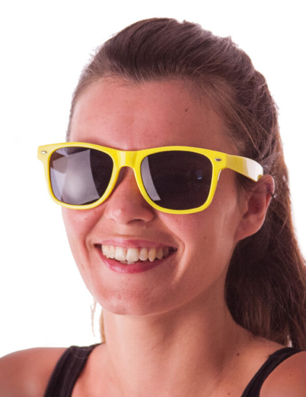 Stylishe Sonnenbrille für Erwachsene neongelb