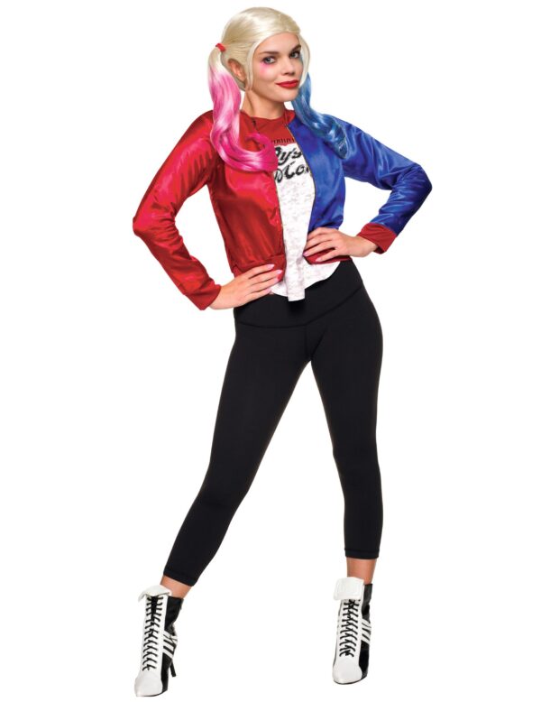 Suicide Squad Harley Quinn Damenkostüm Lizenzartikel Jacke mit Shirt bunt