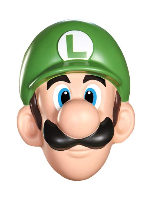 Super Mario Luigi Videospiel Maske Lizenzware grün-haut