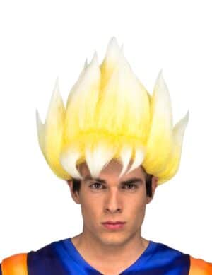 Super Saiyjan Goku-Perücke für Herren Dragon Ball Kostüm-Zubehör blond