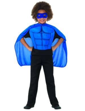 Superhelden-Set für Kinder 3-teilig blau