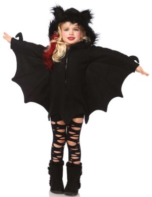 Süsse Fledermaus Halloween-Kinderkostüm schwarz