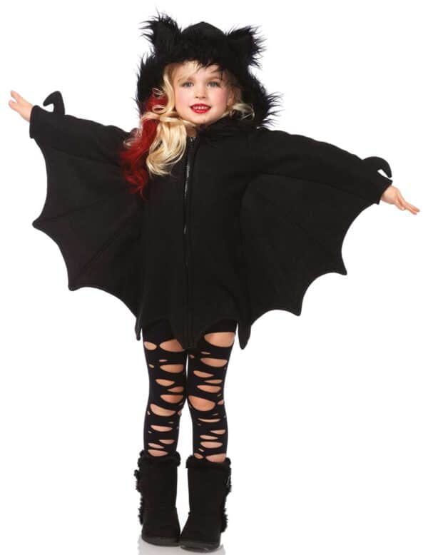 Süsse Fledermaus Halloween-Kinderkostüm schwarz