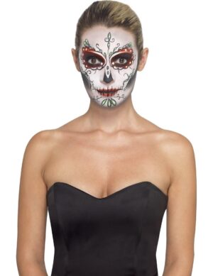 Tag der Toten Sugar Skull Make-Up Schmink-Set bunt