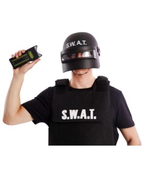 Taser SWAT-Accessoire Fasching schwarz 7 cm