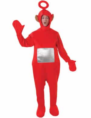 Teletubbies Po Unisex-Kostüm Lizenzware rot-silber