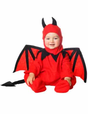 Teufel-Kostüm für Babys Halloween-Kostüm rot-schwarz