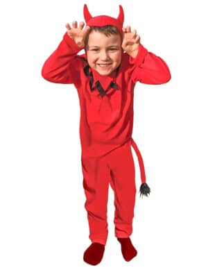 Teufel-Kostüm für Kinder Halloween-Kostüm rot