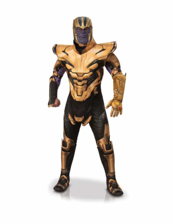 Thanos-Kostüm für Erwachsene Avengers Endgame gold-schwarz