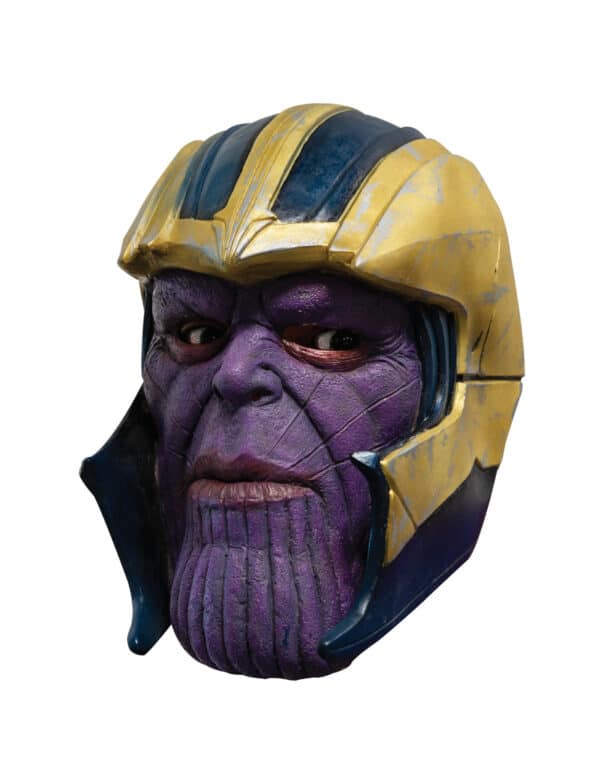 Thanos-Maske Faschingsmaske Avengers violett-gold