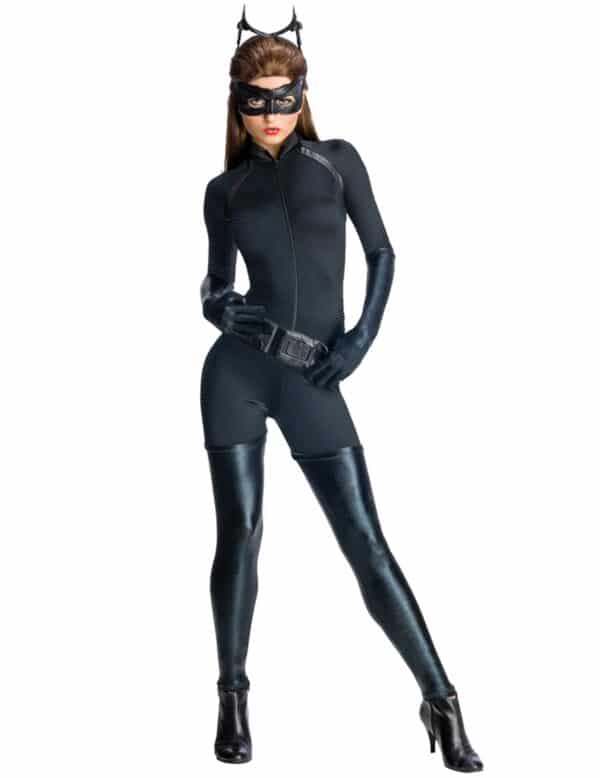 The Dark Knight Rises Catwoman-Damenkostüm Lizenzware schwarz