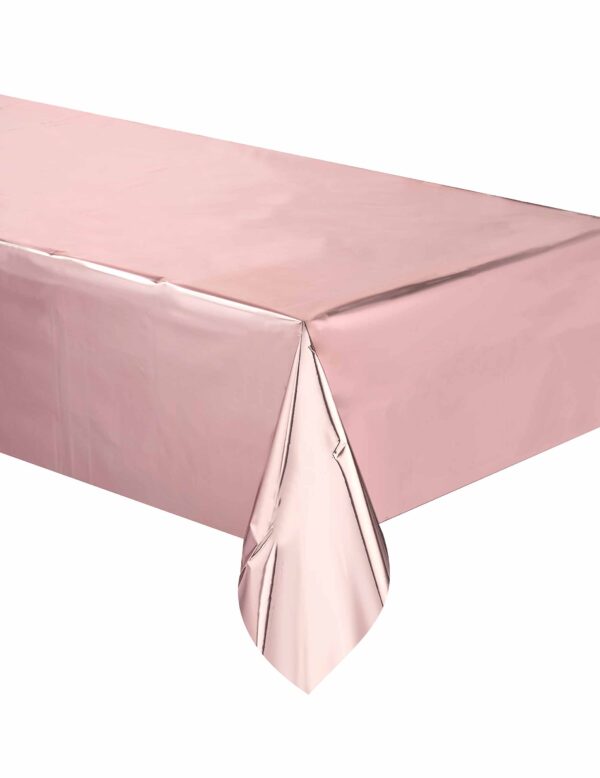 Tischdecke rosa-gold 137 x 274 cm