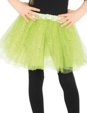 Tutu mit Glitter für Mädchen grün