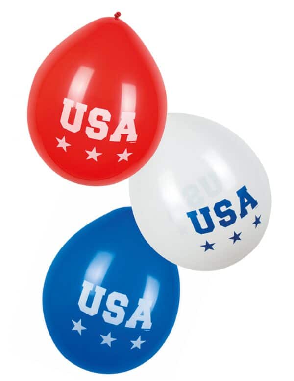 USA Luftballons 6 Stück 25 cm