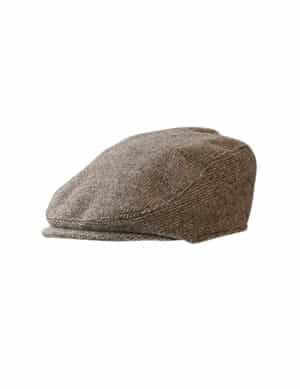 Vintage-Flatcap Schiebermütze Faschingsaccessoire braun