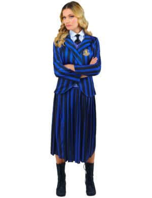 Wednesday Enid Lizenzartikel Schuluniform für Erwachsene blau-schwarz