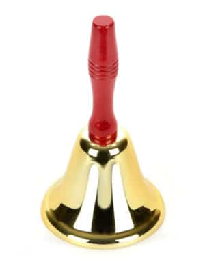 Weihnachtsmann Glocke Nikolaus rot-gold