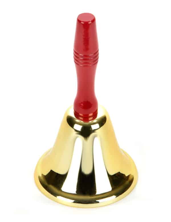 Weihnachtsmann Glocke Nikolaus rot-gold