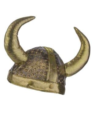 Wikingerhelm Kostümaccessoire braun-gold