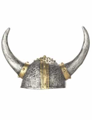 Wikingerhelm Kostümaccessoire silber-gold