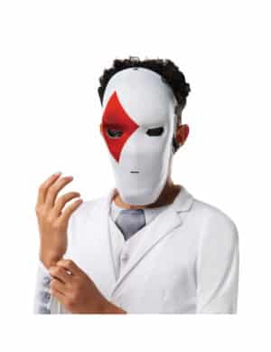 Wild Card-Maske für Kinder Fortnite Faschingsmaske weiss-rot