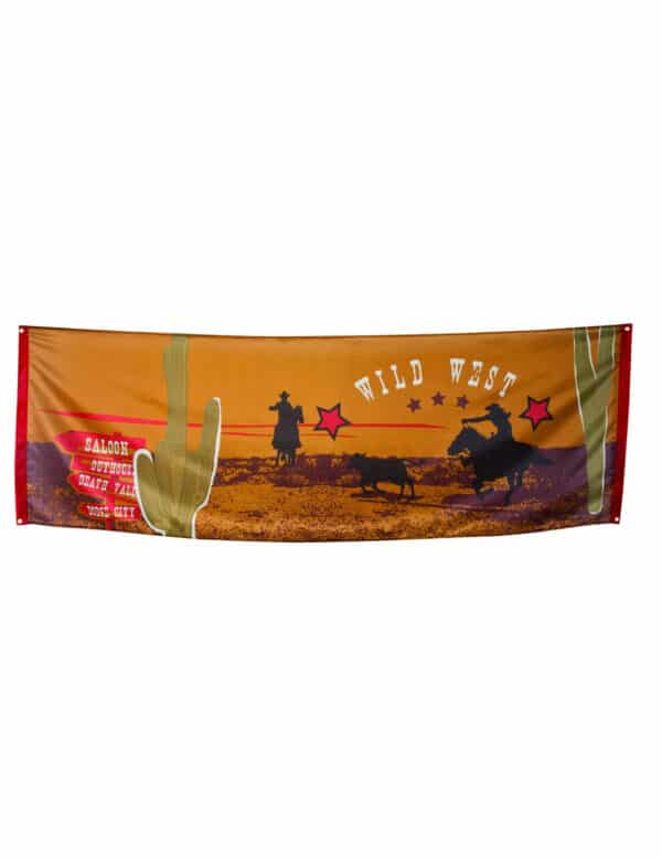 Wilder Westen Banner Party-Deko bunt 220x74cm