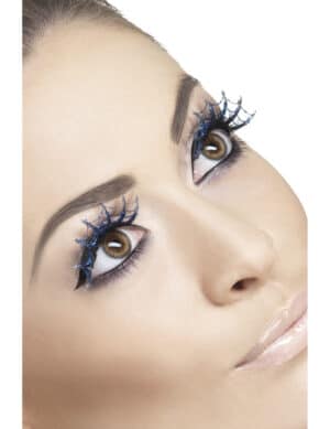 Wimpern Spinnweben Halloween blau