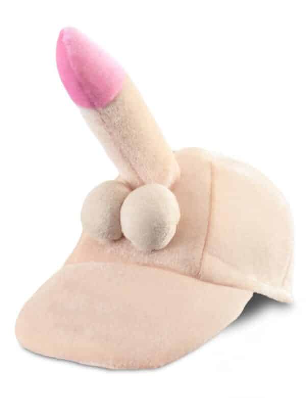 Witzige Penis Erwachsenen-Mütze beige-rosa