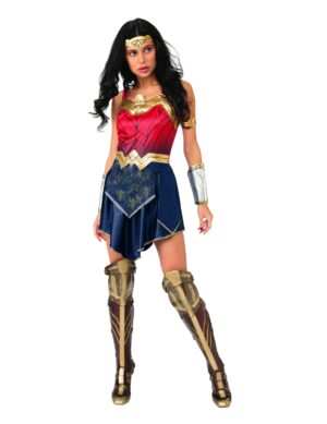 Wonder Woman-Damenkostüm DC blau-rot-gold