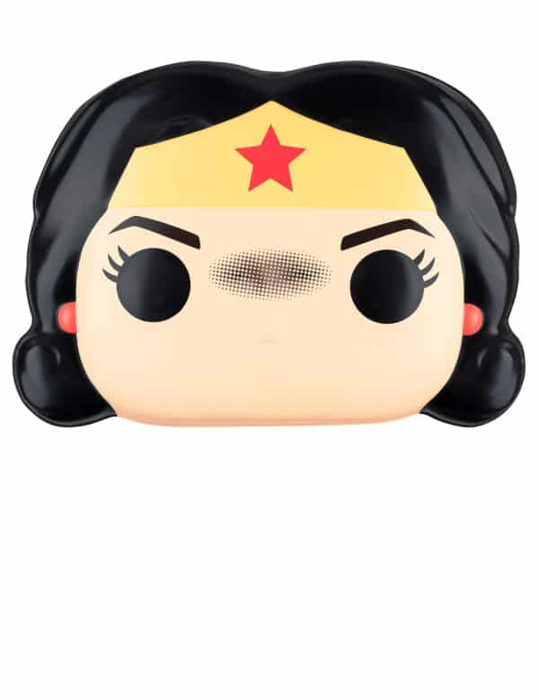 Wonder Woman Funko Pop-Maske für Erwachsene bunt