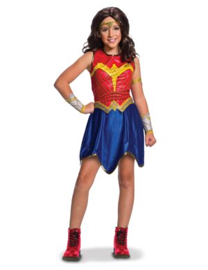 Wonder Woman Justice League Kinderkostüm blau-rot-gold