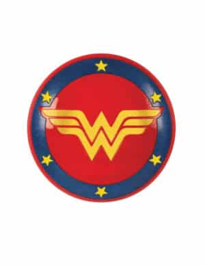 Wonder Woman-Schild für Kinder Super Hero Girls Accessoire blau-rot-gelb