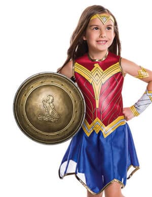 Wonder Woman-Waffenschild für Kinder gold 30cm