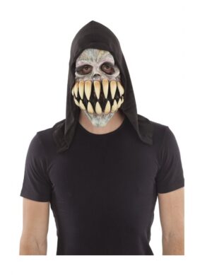 Zähne-Maske für Erwachsene Halloweenmaske grau