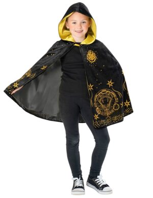 Zauberer-Umhang für Kinder Harry Potter Deluxe schwarz-gold