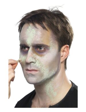 Zombie Make-Up-Set Halloween 7-teilig grau-grün